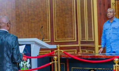 Gov Uzodimma Swears In Acting Chief Judge, Tasks Judiciary on Integrity