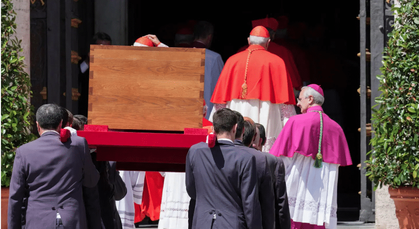 Pope Francis Laid To Rest In Santa Maria Maggiore Basilica
