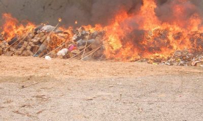 NDLEA Destroys 1.6 Million kg Of Illicit Drugs Seized In Lagos, Ogun , Oyo