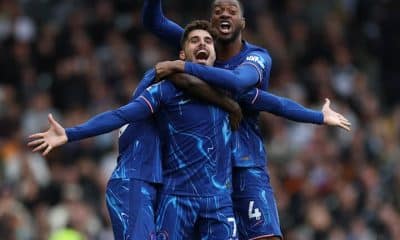 Chelsea celebrate Premier League win.