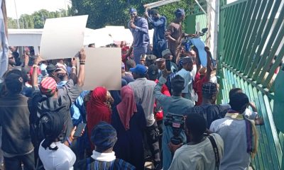 JUST IN: Abuja Residents Storm National Assembly To Protest Alleged Lopsided Appointment
