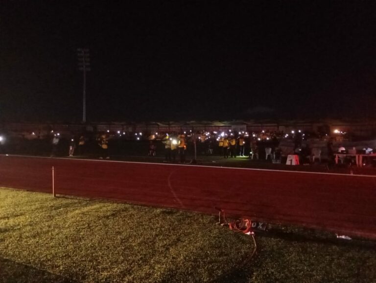 Francis James Reacts After Winning Gold In Abeokuta Under Darkness