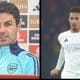 William Saliba and Mikel Arteta