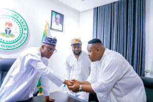 Chief Priest, Davido Visit Speaker Abbas