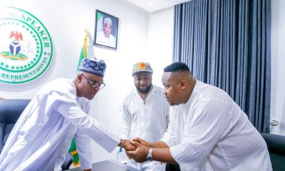 Chief Priest, Davido Visit Speaker Abbas