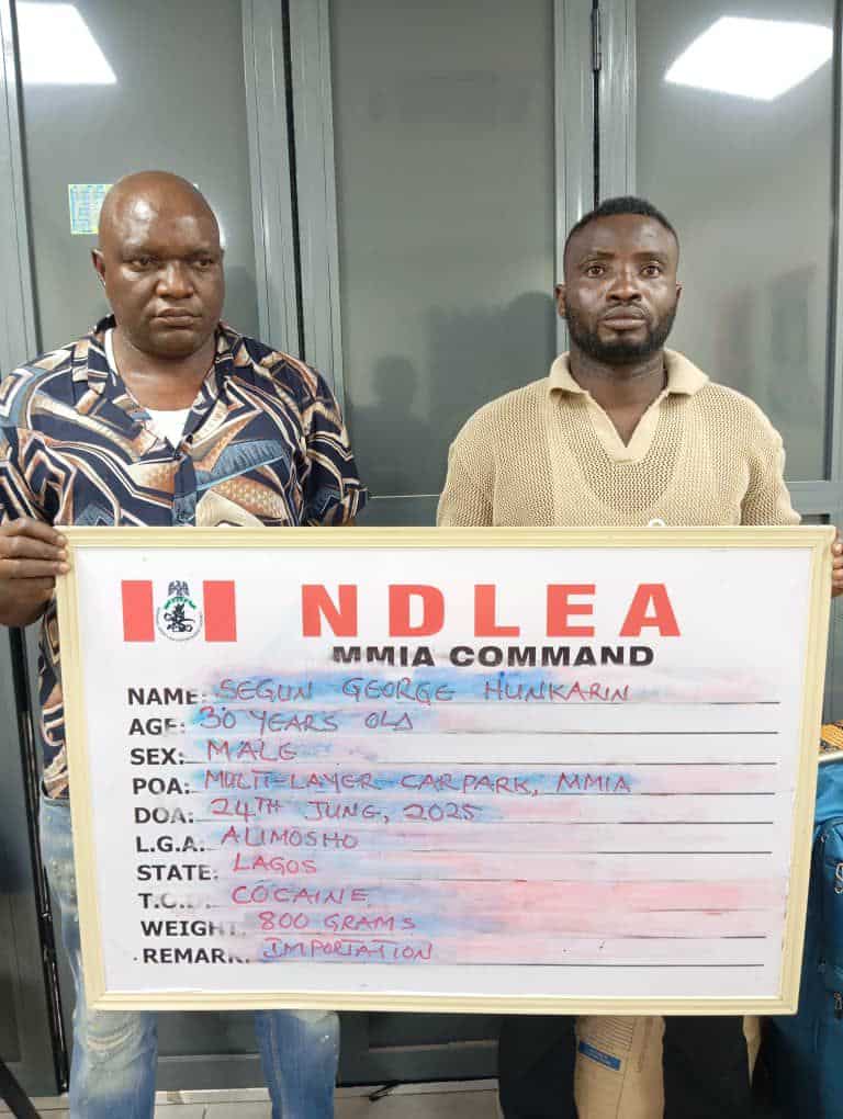 The National Drug Law Enforcement Agency (NDLEA) has recently made a series of arrests of drug traffickers, including a former international footballer, Segun George Hunkarin.