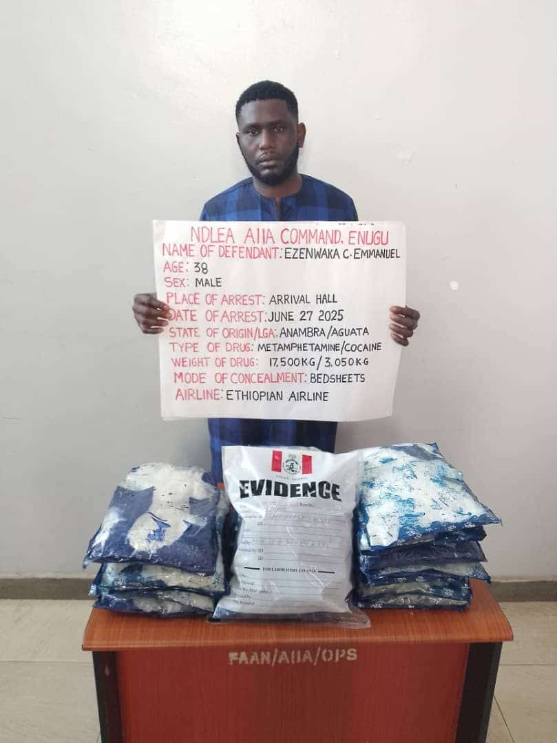 The National Drug Law Enforcement Agency (NDLEA) has recently made a series of arrests of drug traffickers, including a former international footballer, Segun George Hunkarin.
