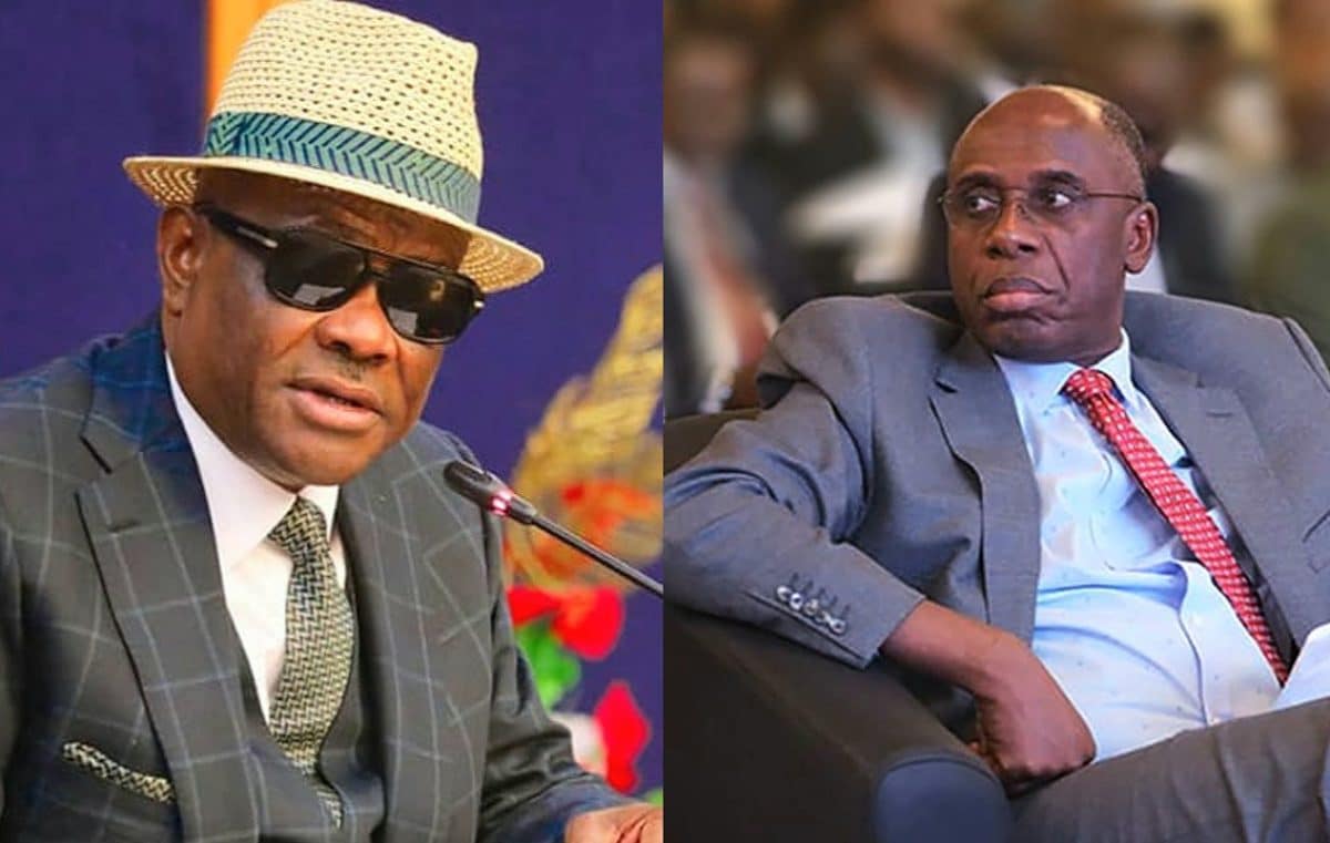 Minister of FCT, Nyesom Wike and Former Minister of Transportation, Rotimi Amaechi