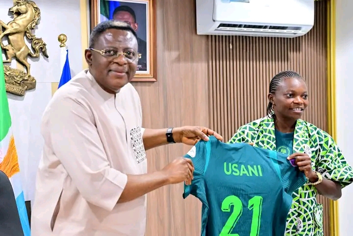 Governor Otu Gifts Super Falcons Star Miracle Usani ₦50m, Land, Sports Ambassador Role