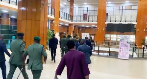 JUST IN: New Service Chiefs Arrive Senate For Screening