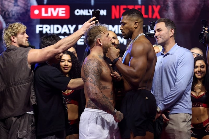 Anthony Joshua and Jake Paul