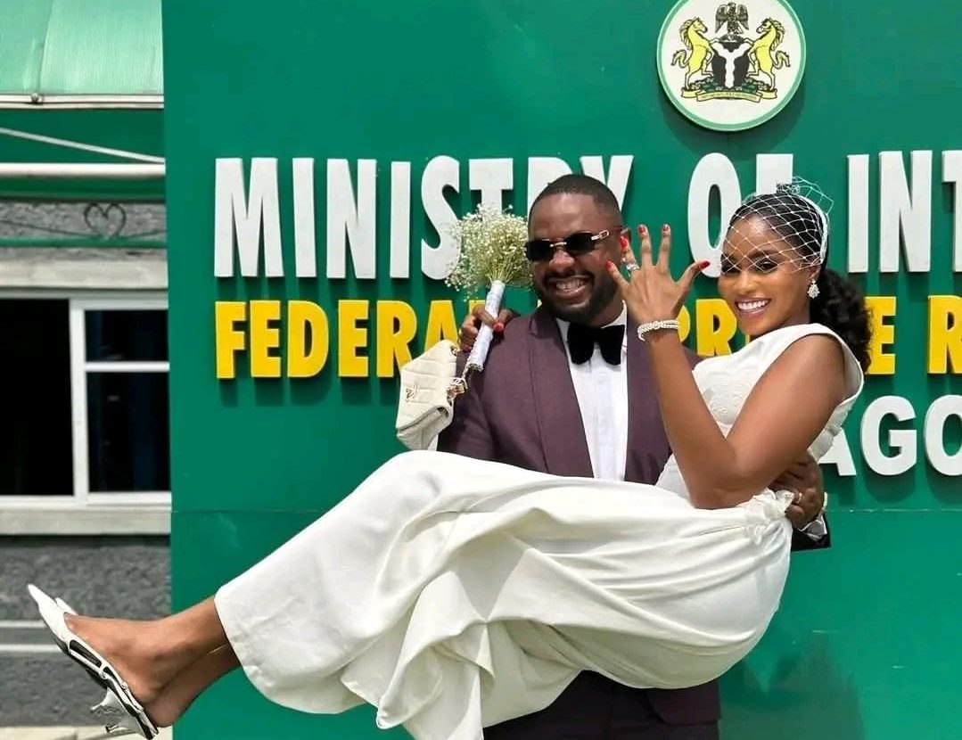‘A Day The Lord Has Made’ - BBNaija's Cross Okonkwo Weds Fiancée In Lagos