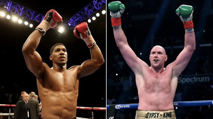 File photo of Tyson Fury and Anthony Joshua