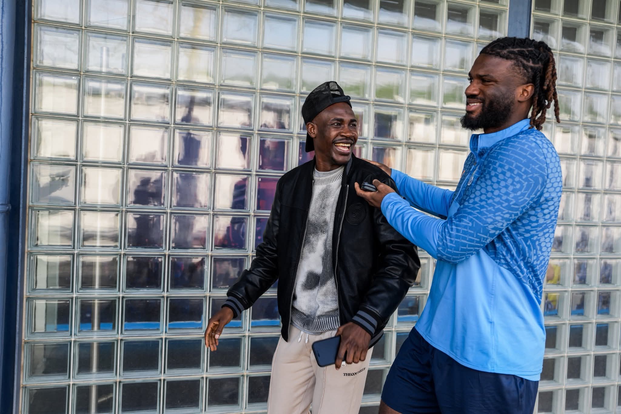 File photo of Nigerian internationals, Zaidu Sanusi and Terem Moffi.