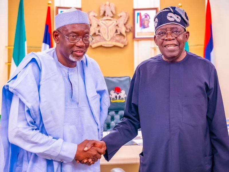 File Photo: Jigawa State Governor Umar Namadi and President Bola Ahmed Tinubu