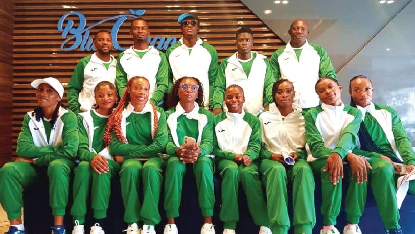 Nigeria's World Athletics Relays team.