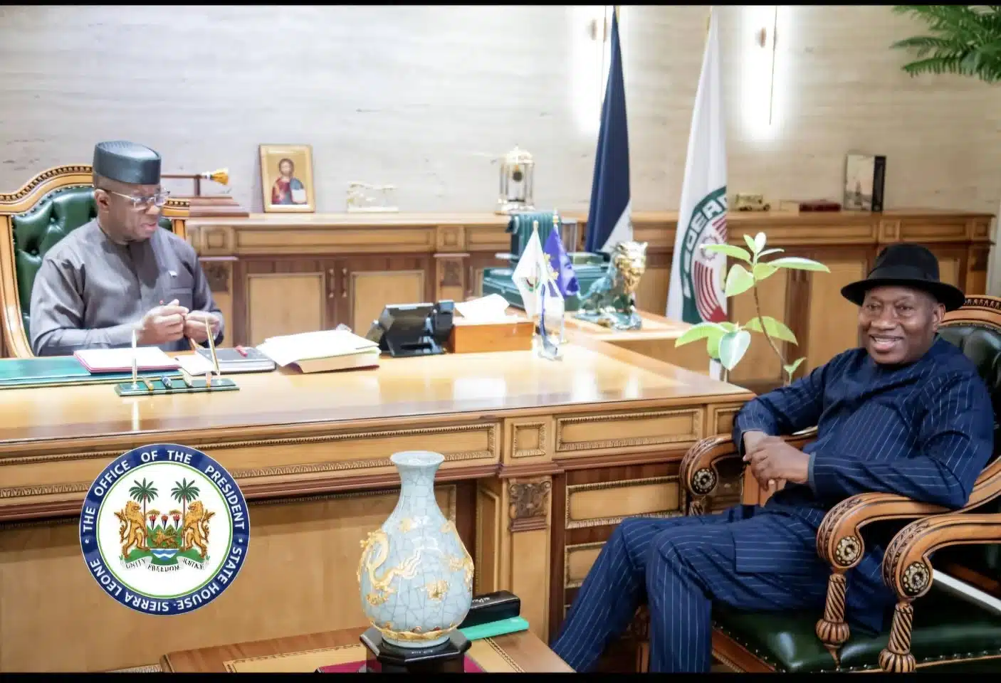Jonathan Meets Sierra Leone President On West African Stability