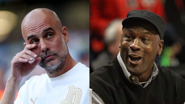 Pep Guardiola and Michael Jordan