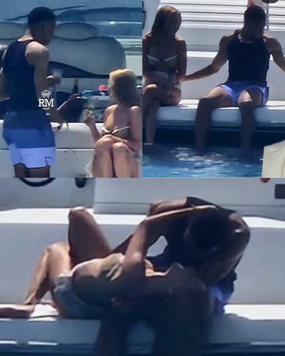 Photos of Kylian Mbappe alongside actress Ester Exposito on vacation in Italy.