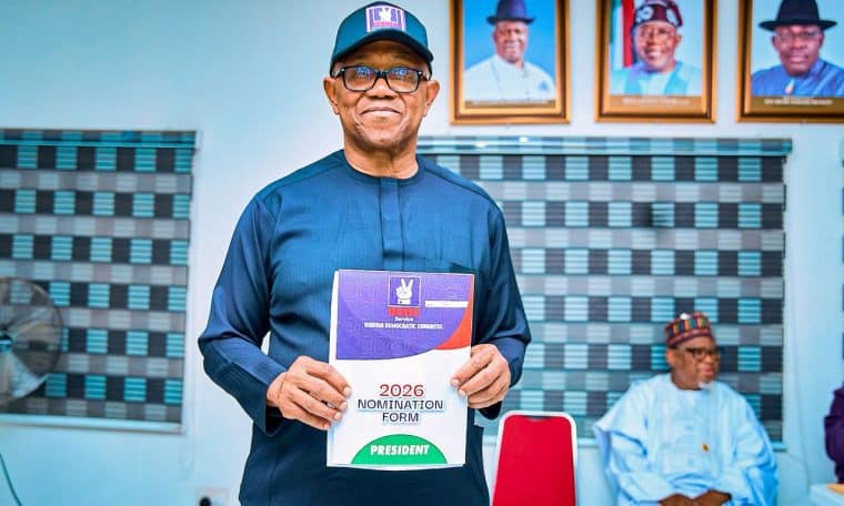 Peter Obi during his presidential screening by NDC