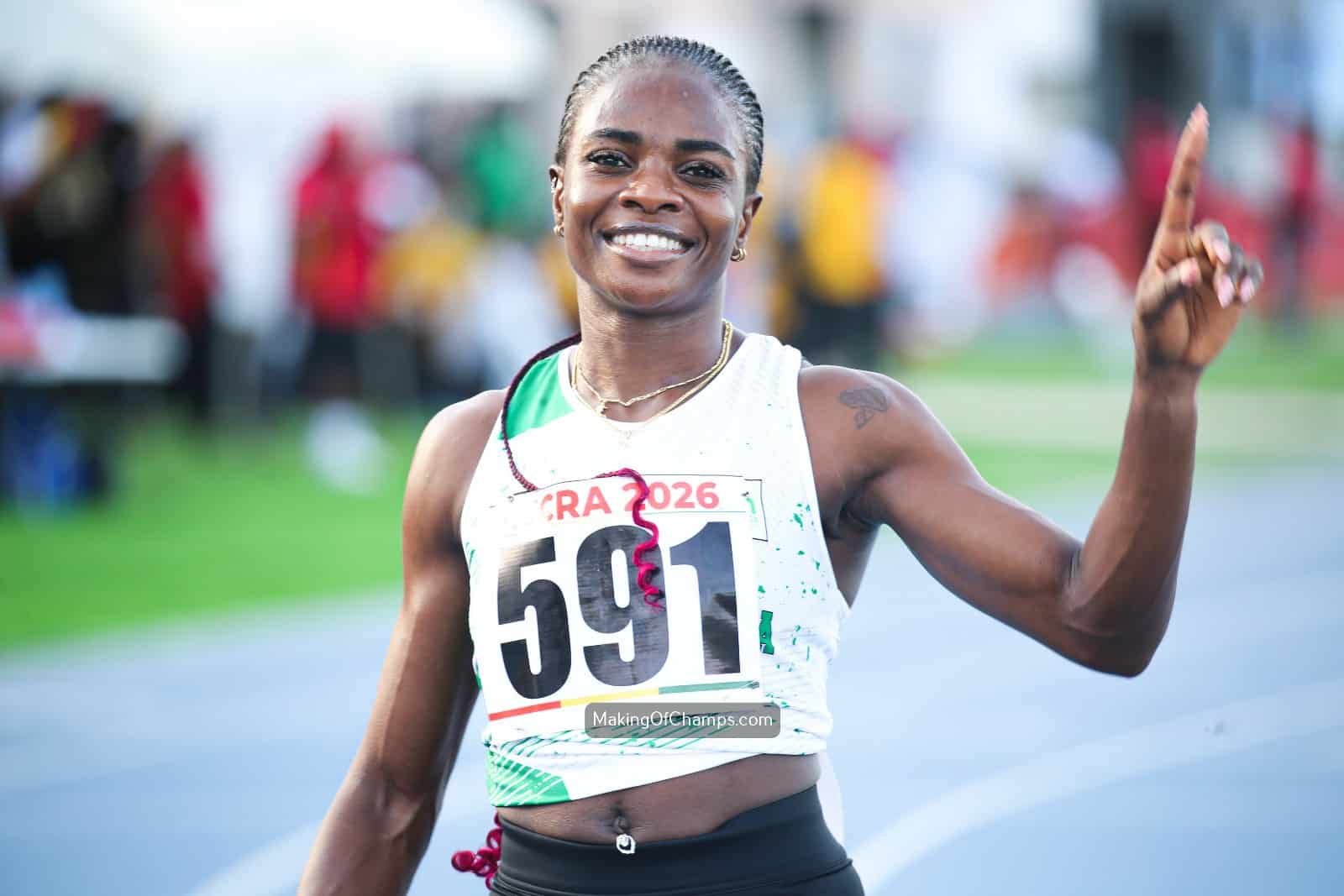 Tobi Amusan Sets New Meet Record To Win Gold At New Taipei Athletics Open