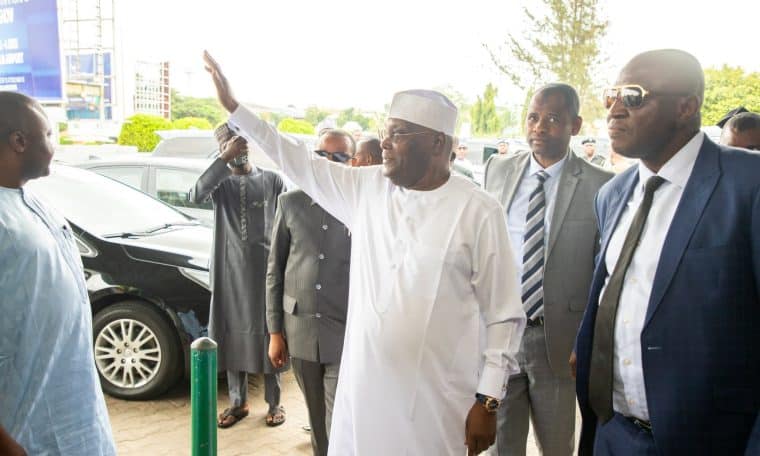 Atiku Abubakar arrives Adamawa for ADC presidential primary