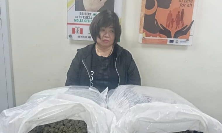 Chinese woman caught by NDLEA operatives with cannabis