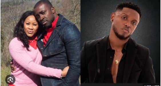L-R Frank Edoho, Sandra and Nigerian Singer, Chike