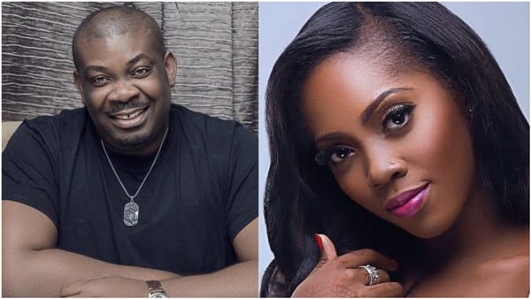 L-R Music Executive, Don Jazzy and Singer Tiwa Savage