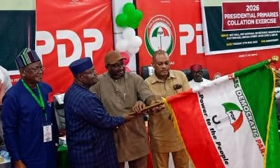 Sandy Onor handed PDP flag as 2027 presidential candidate