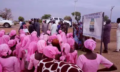 The state government delegation during a visit to the Mussa Community. Credit. Borno govt