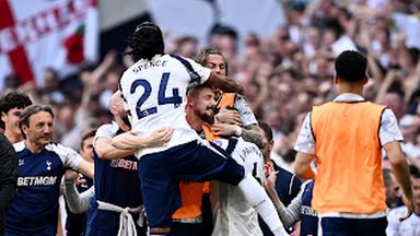 Tottenham Hotspur players survive their Premier League survival on Sunday, May 24.