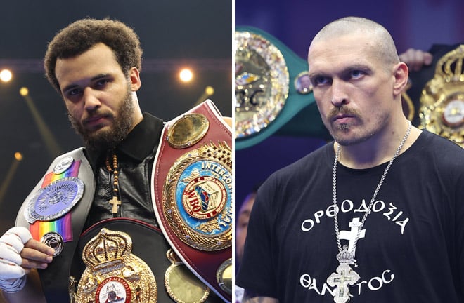 Moses Itauma and Oleksandr Usyk.