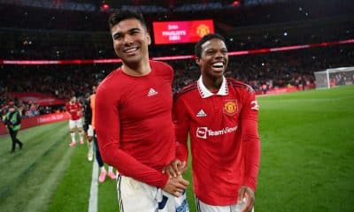 Outgoing Manchester United stars, Casemiro and Tyrell Malacia.