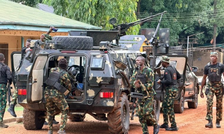 Troops of the Nigeria Army