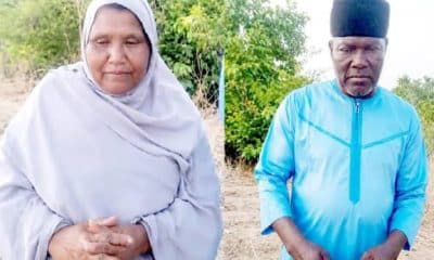 Hajiya Amina and her late husband, Major General Rabe Abubakar (Rtd).