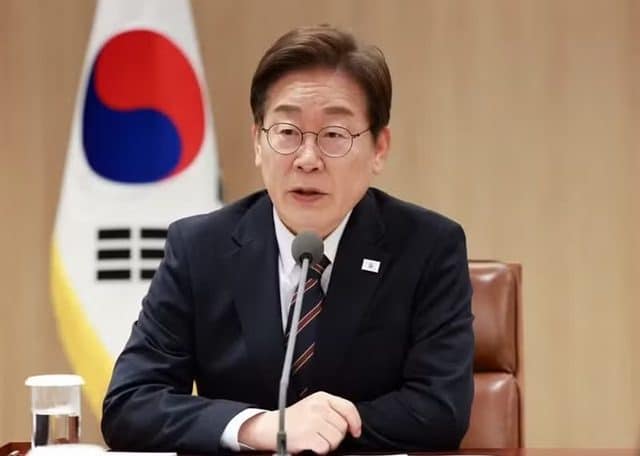 South Korean president Lee Jae Myung