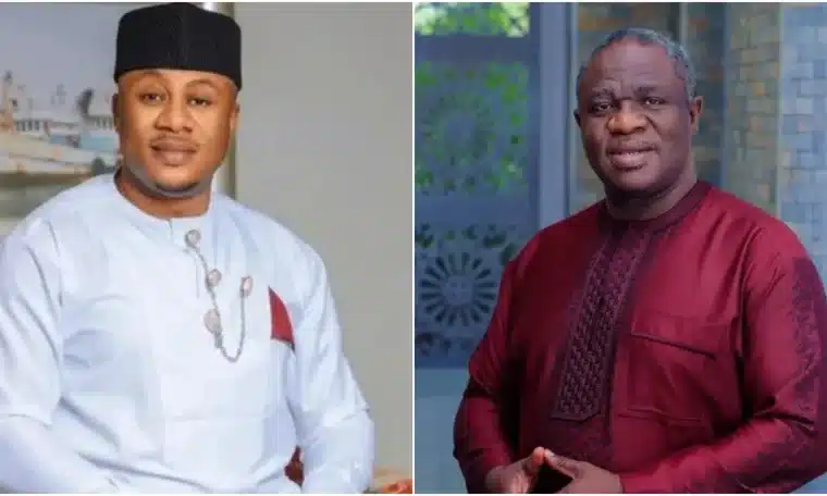 Accord governorship candidate, Opeyemi Falegan and PDP candidate Oluwole Oluyede