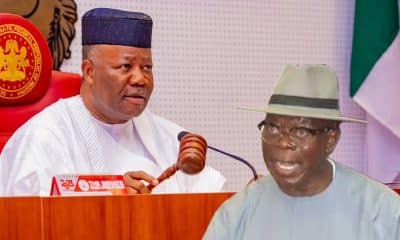 Godswill Akpabio and Adams Oshiomhole