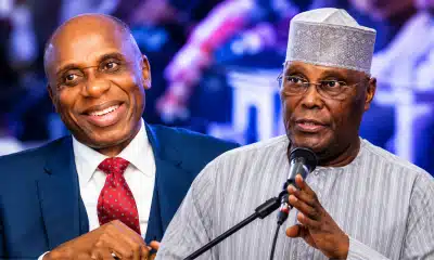 Former Minister, Rotimi Amaechi and Ex-Vice President, Atiku Abubakar