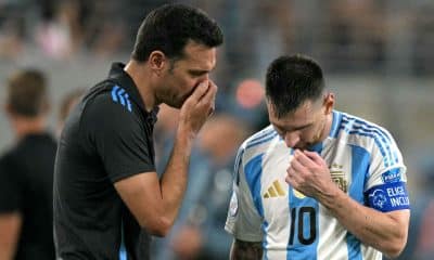Argentina head coach, Lionel Scaloni and the country's talisman, Lionel Messi.