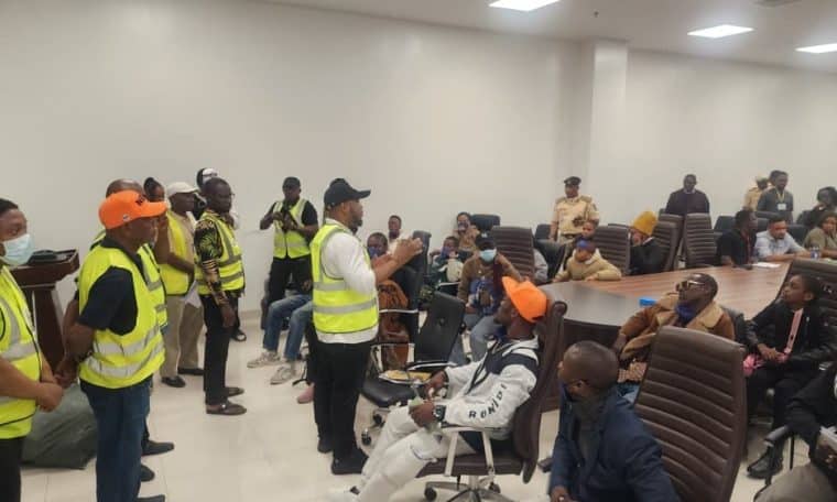 Nigerian returnees from South Africa