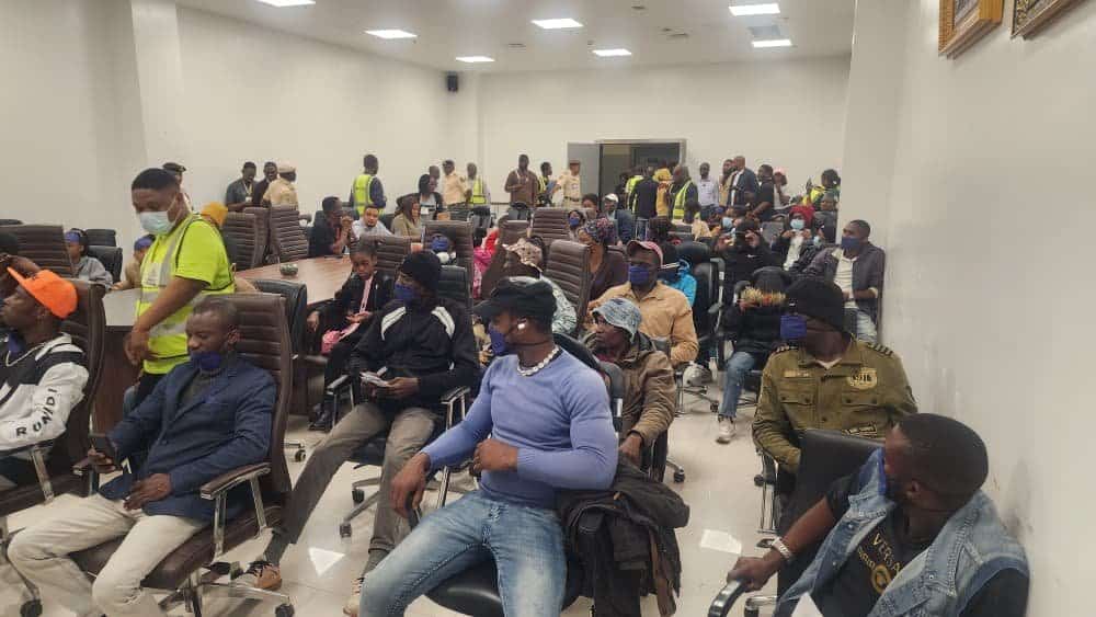 Nigerian returnees from South Africa