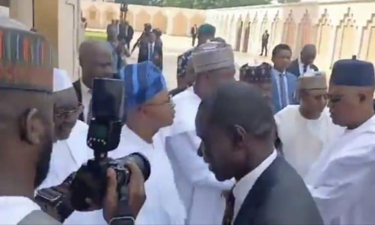 Vice President Kashim Shettima arrives at the venue for the Special Prayers for President Bola Tinubu's late mother.