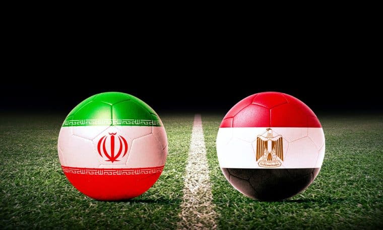 Iran and Egypt icons.