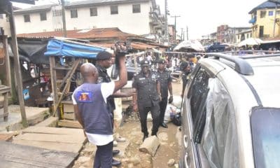 Police visit scene of Lagos explosion