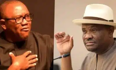 NDC Presidential Candidate, Peter Obi and FCT Minister, Nyesom Wike