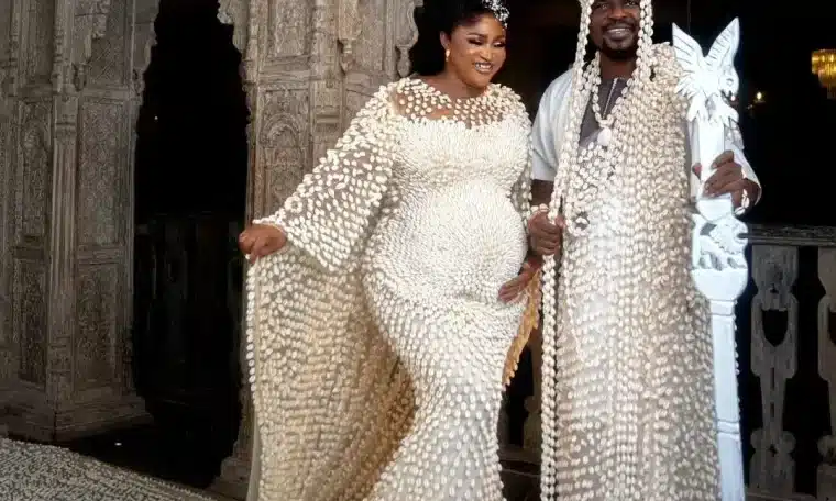 Nollywood actor, Baba Ijesha and his wife, CR: ceolumineeofficial