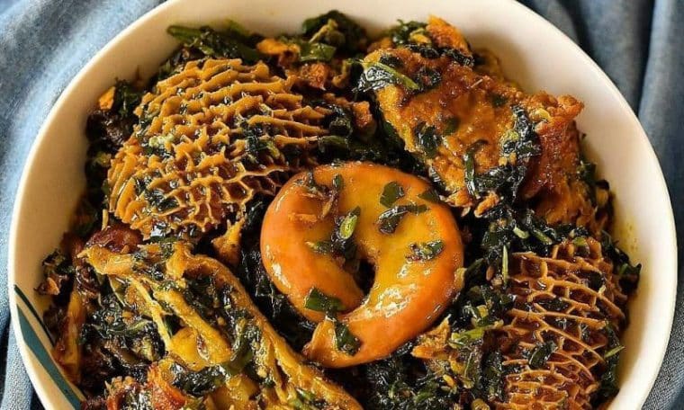 Plate of Edikang-ikong