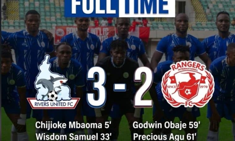 Rivers United vs Enugu Rangers President Federation Cup result